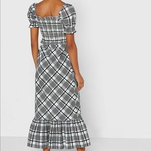 TOPSHOP Shirred Midi Dress